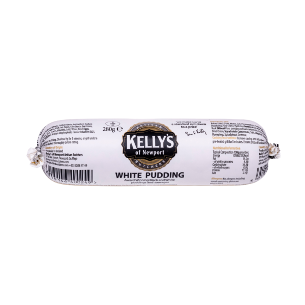 Kelly's Of Newport White Pudding - Award Winning 280g Product Photo